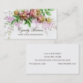 Vintage Floral Spray-Visitenkarte Visitenkarte (Vorne/Hinten)
