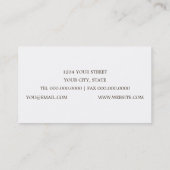 Vintage Floral Spray-Visitenkarte Visitenkarte (Rückseite)