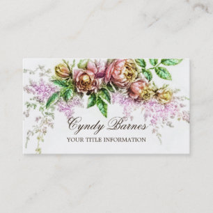 Vintage Floral Spray-Visitenkarte Visitenkarte
