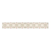 Vintage Floral Star Christmas Gift Wrap Ripsband (Vorderseite)