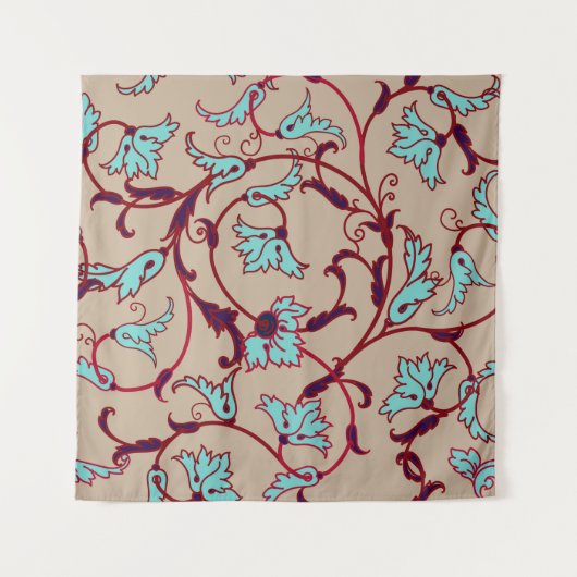 Vintage floral texture pattern. Seamless pattern, Wandteppich (Vorderseite)