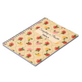 Vintage floral watercolour diamond Notebook Notizblock (Linke Seite)