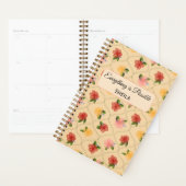 Vintage floral watercolour diamond Notebook Planer (Anzeige)