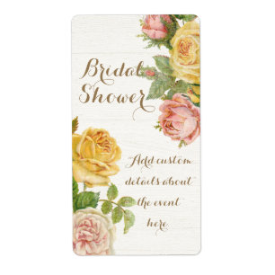 Vintage Floral Weißwaschung Frühlings-Brautparty