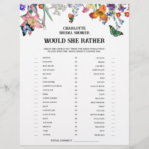 Vintage Floral - Würde sie eher... - Junggesellinn Flyer