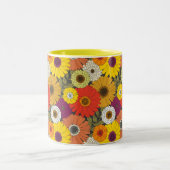vintage floral zweifarbige tasse (Mittel)