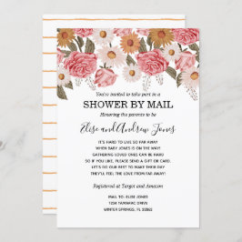 Vintage Floraldusche mit großer Entfernung Einladung