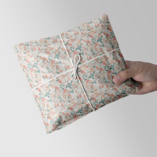 Vintage florale Blume Nahtloses Muster Seidenpapier