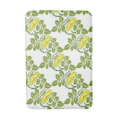 Vintage florale Buttercup Tapete Damast Badematte (Vorderseite Vertikal)