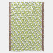 Vintage florale Buttercup Tapete Damast Decke (Vorderseite Vertikal)