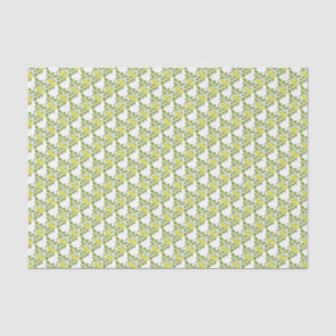 Vintage florale Buttercup Tapete Damast Seidenpapier
