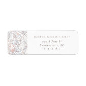 Vintage florale Custom Rücksendeadresse Lily Morri (Vorne)