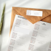 Vintage florale Custom Rücksendeadresse Lily Morri