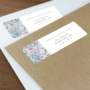 Vintage florale Custom Rücksendeadresse Lily Morri