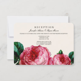 VINTAGE FLORALE DECOUPAGE WEDING REZEPTION CARDS EINLADUNG