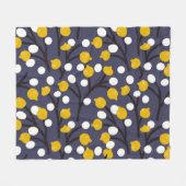 Vintage florale delikate botanische Muster. Fleecedecke (Vorderseite (Horizontal))