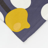 Vintage florale delikate botanische Muster. Fleecedecke (Ecke)