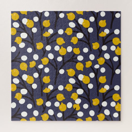 Vintage florale delikate botanische Muster. Puzzle (Vertikal)