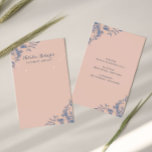 Vintage florale Dusty-Rose mit Necklace Display<br><div class="desc">Vintage blaue florale Dusty Rose Schmuck mit Necklace Display Cards.</div>
