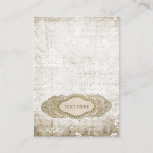 Vintage florale Einladungskarte wird eingesetzt