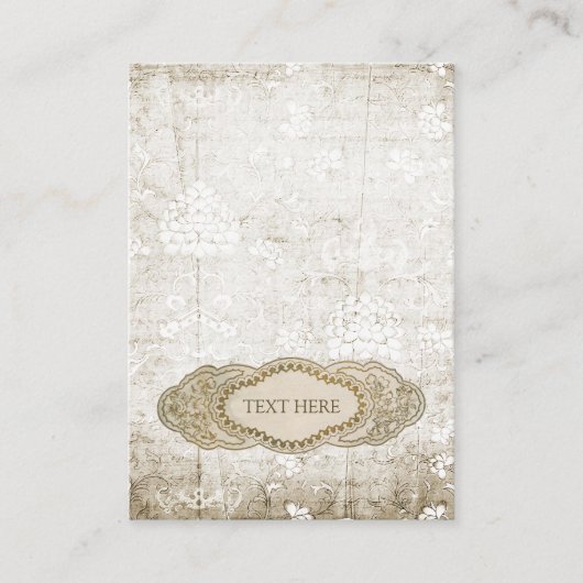 Vintage florale Einladungskarte wird eingesetzt (Vorderseite)