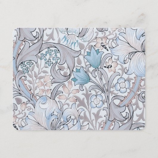 Vintage florale Elegance Hochzeitskarte Begleitkarte (Rückseite)