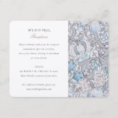 Vintage florale Elegance Hochzeitskarte Begleitkarte (Vorderseite)