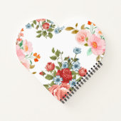Vintage florale Elegance Notizblock (Rückseite)
