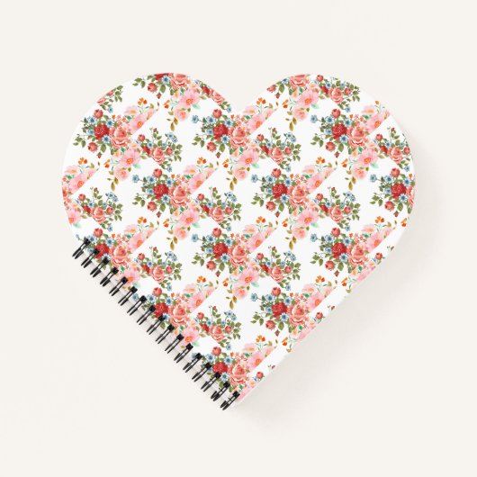 Vintage florale Elegance Notizblock (Vorderseite)