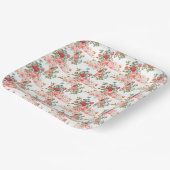 Vintage florale Elegance Pappteller (Gewinkelt)