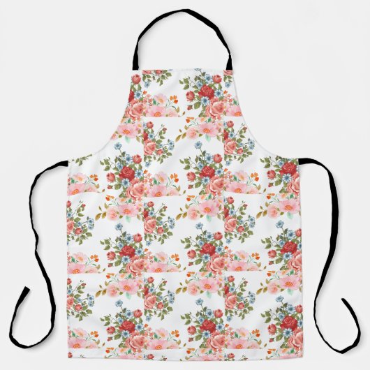 Vintage florale Elegance Schürze (Vorderseite)