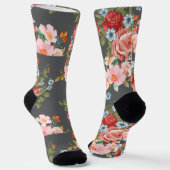 Vintage florale Elegance Socken (Gewinkelt)