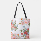 Vintage florale Elegance Tasche (Rückseite)