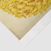 Vintage florale Ephemera Decoupage Gelbe Blumen Seidenpapier (Detail)