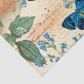 Vintage florale Ephemera Seidenpapier (Ausschnitt)