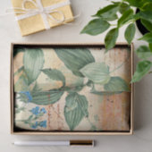 Vintage florale Ephemera Seidenpapier (Geschenk)