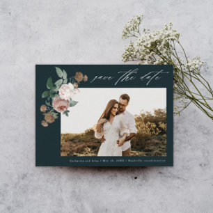 Vintage Florale Fotografie Hochzeit Heiratsantrag Save The Date