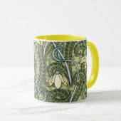 Vintage florale Jugendstil-Blume Tasse (VorderseiteRechts)