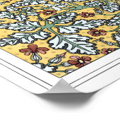 Vintage florale Jugendstil Wild Geranium Blume Poster (Ecke)