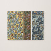 Vintage florale Jugendstil Wild Geranium Blume Puzzle (Horizontal)