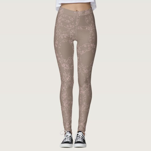 Vintage florale Leggings (Vorderseite)