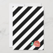 Vintage Florale mit Einladungen zum Glitzer (Rückseite)