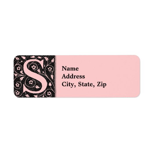 Vintage florale Monogramm (Vorne)