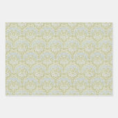 Vintage florale Morris Blumen Grüne Blätter (Vorderseite 3)