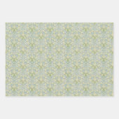 Vintage florale Morris Blumen Grüne Blätter (Vorderseite 2)