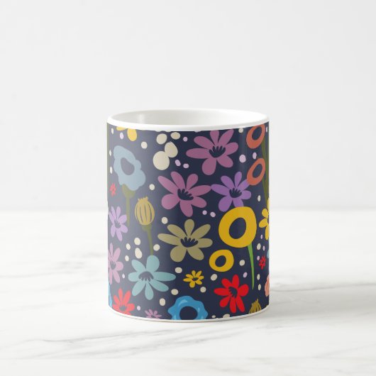 Vintage florale Muster Kaffeetasse (Mittel)