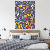 Vintage florale Muster Leinwanddruck (Insitu (Schlafzimmer))
