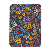 Vintage florale Muster Magnet (Vertikal)