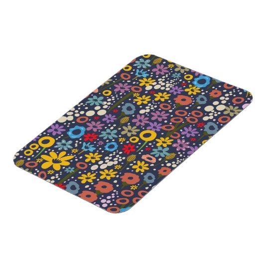 Vintage florale Muster Magnet (Linke Seite)
