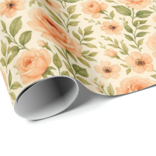 Vintage florale Packung. Geschenkpapier